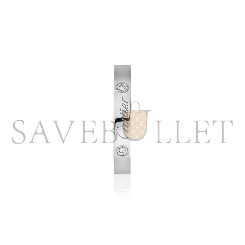 CARTIER C DE CARTIER WEDDING RING, WIDTH 3 MM, 2 DIAMONDS B4077800